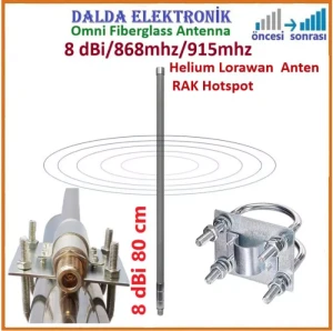 8 Dbi Helium madenci 868mhz anten
